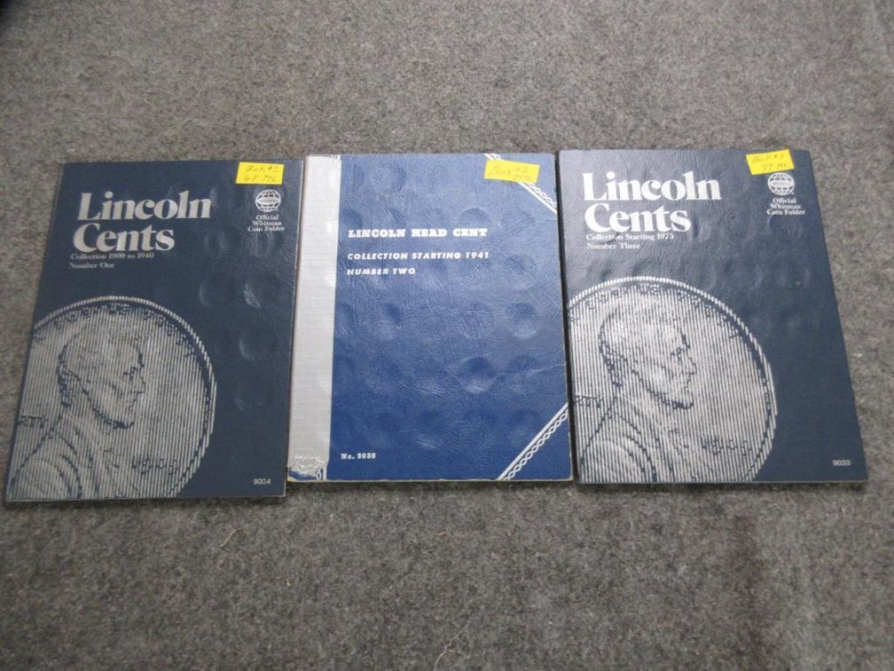 3 Books Lincoln cents