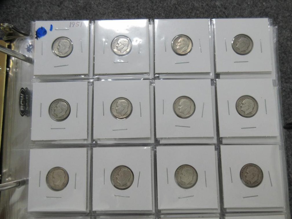 266 Silver Roosevelt dimes, 8 non-silver dimes