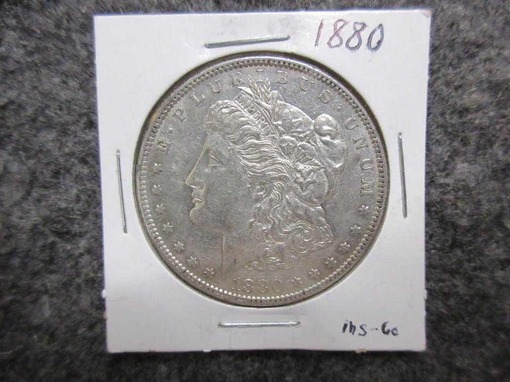 1880 Morgan dollar AU+