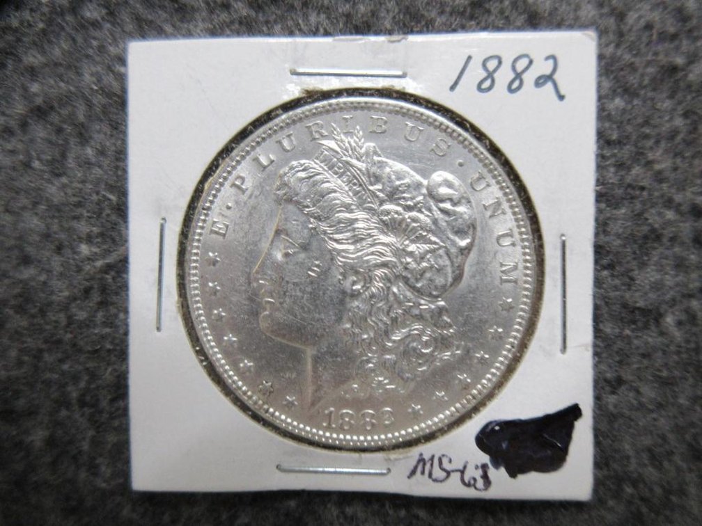 1882 Morgan dollar AU+