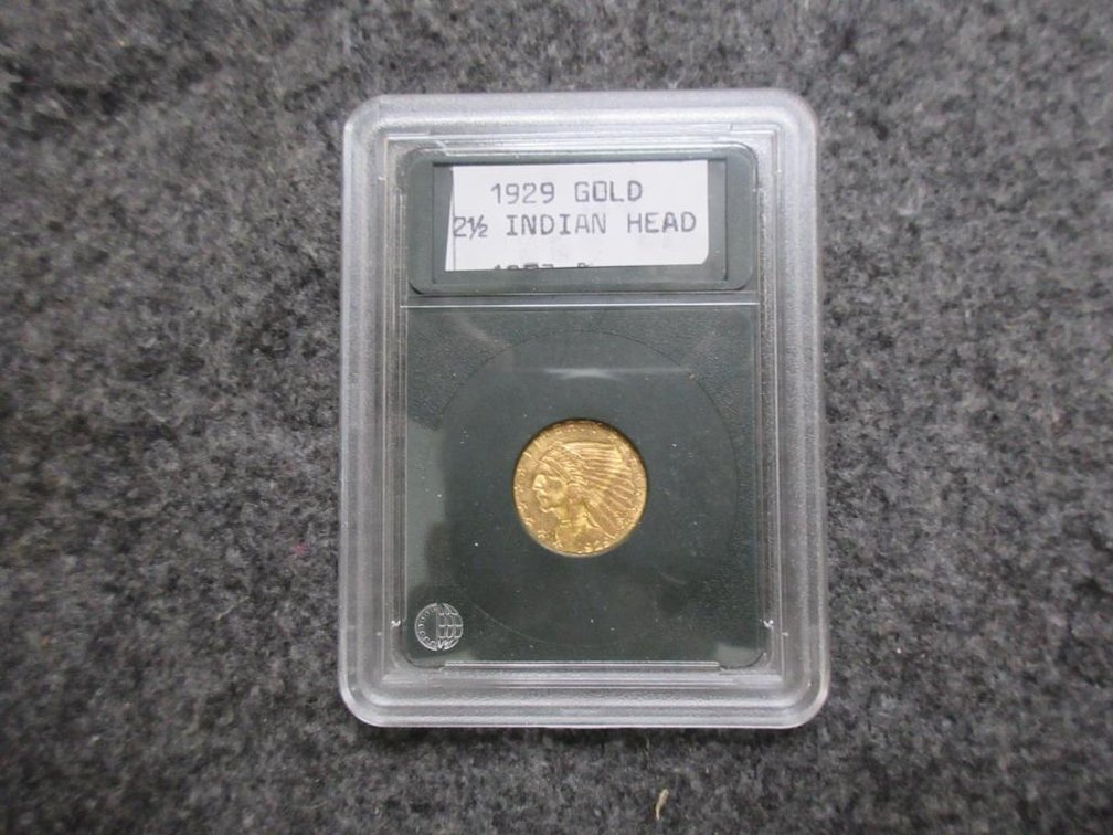 1929 $2-1/2 Gold Indian Unc. With reserve
