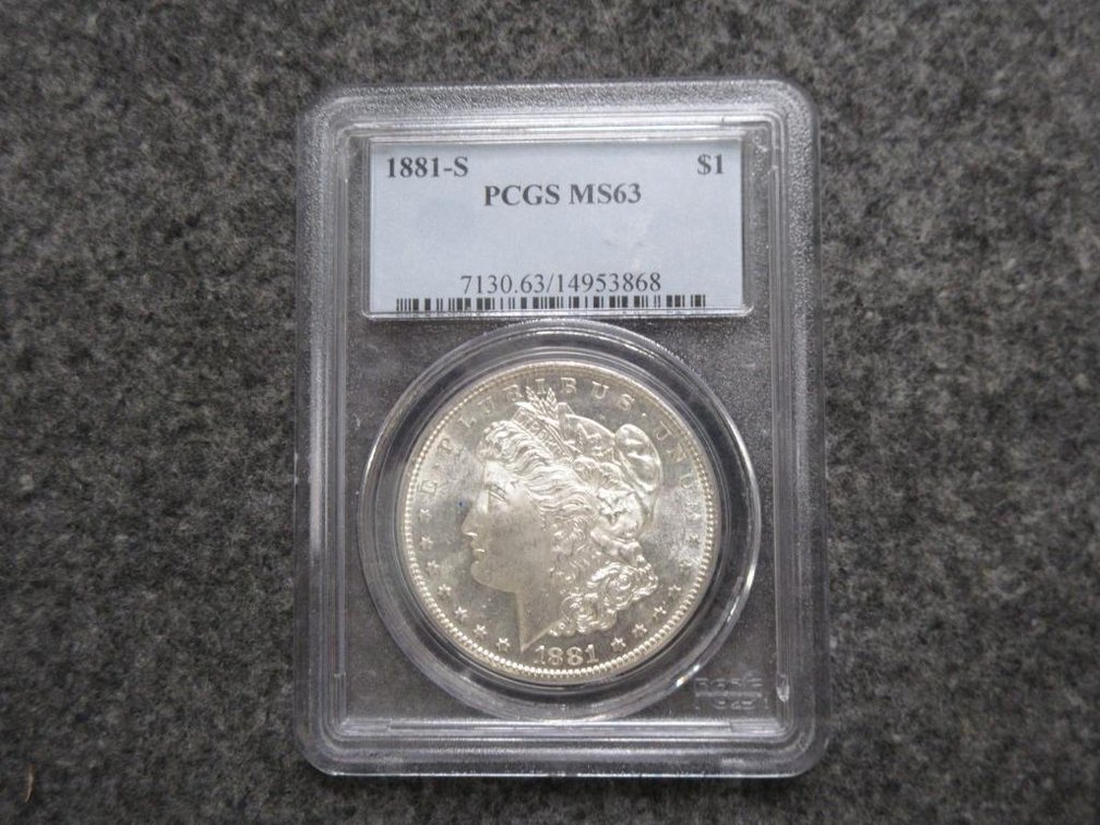 1881-s $1 Morgan PCGS MS63