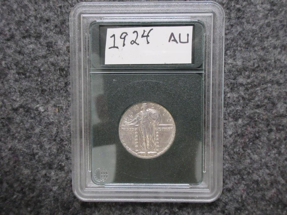1924 Quarter, XF, scratch