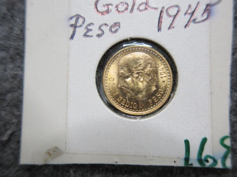 1945 Mexican Gold 2-1/2 peso