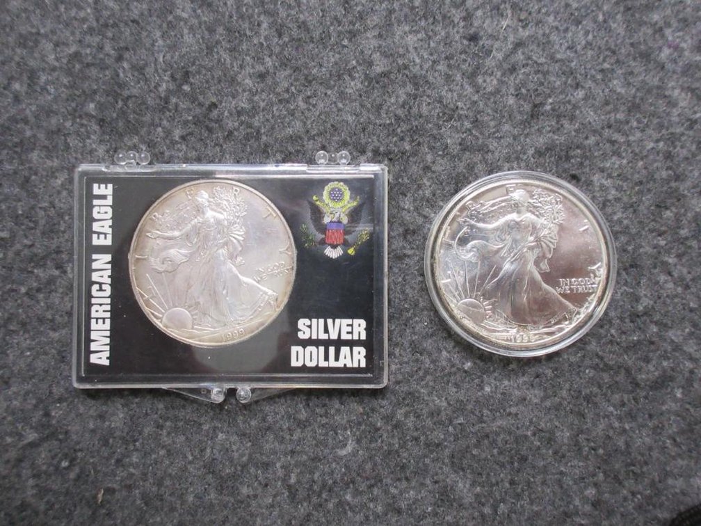 2 Silver Eagles, 1990 & 1999
