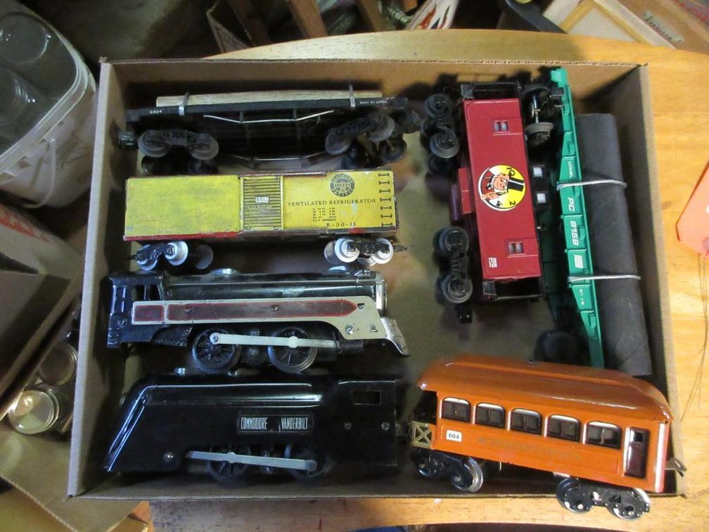 Model train cars and engines