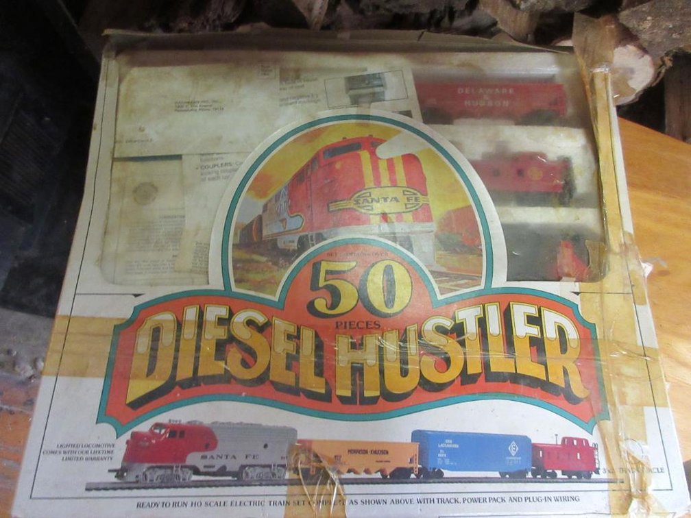 50-Piece Diesel Hustler train set in box