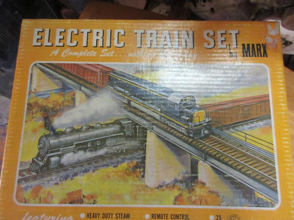 Marx electric train set in box