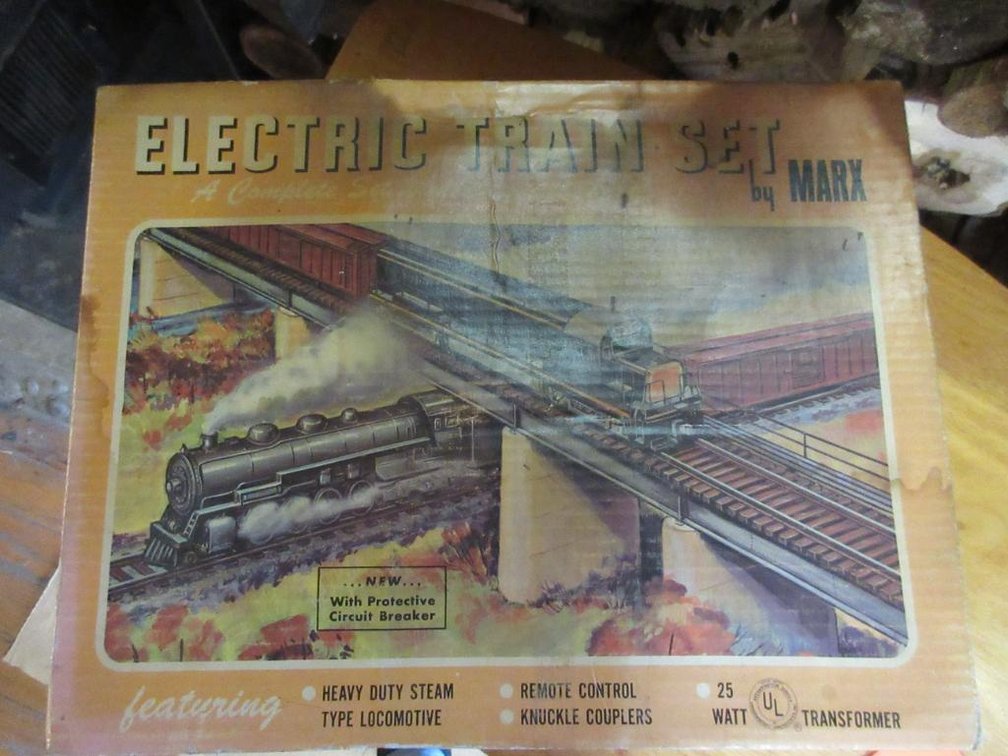 Marx electric train set in box