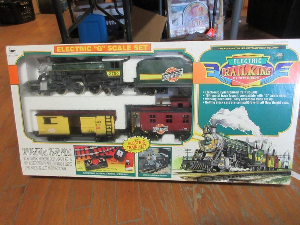 Rail King electric train set in box