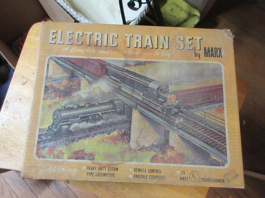 Marx electric train set in box
