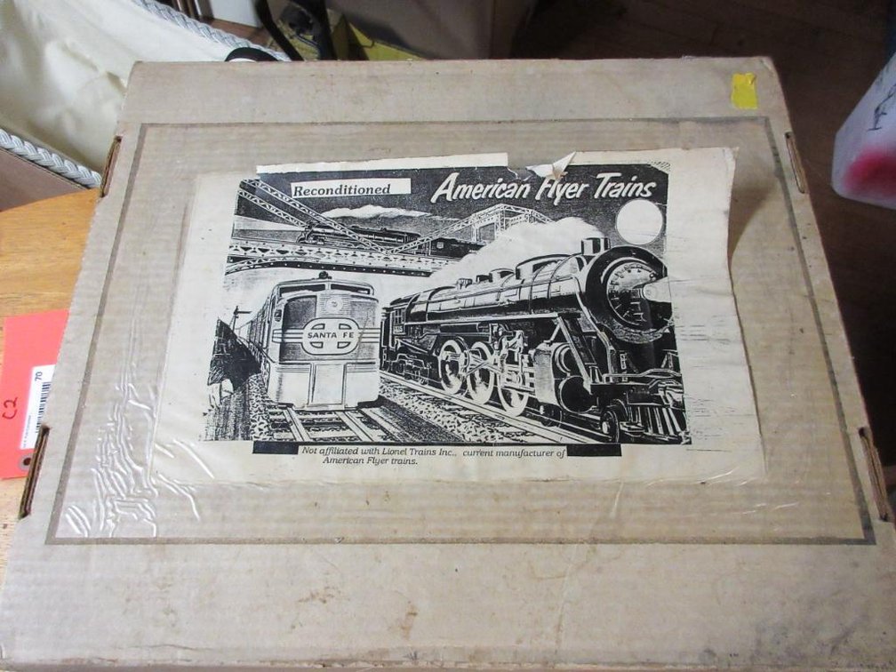 American Flyer train set in box