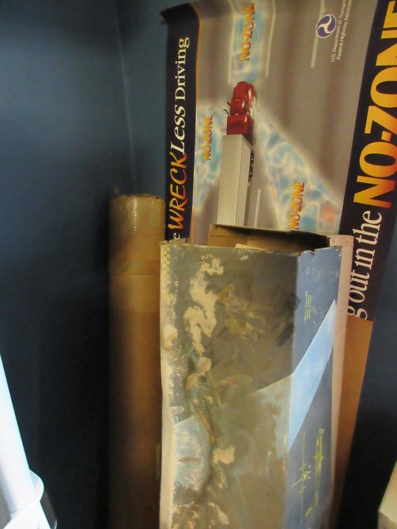 Radio controlled battery-powered aircraft, reckless driving posters & aeronautical maps