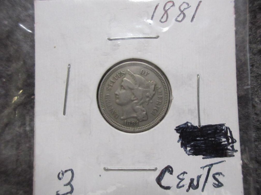 1881 3 cent piece - nickel