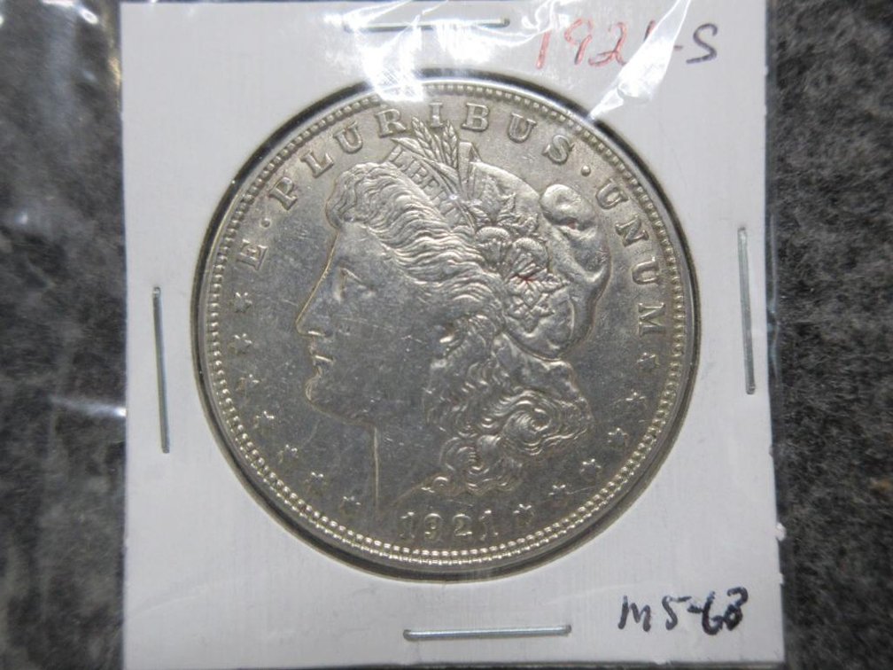 1921-S Morgan dollar, AU