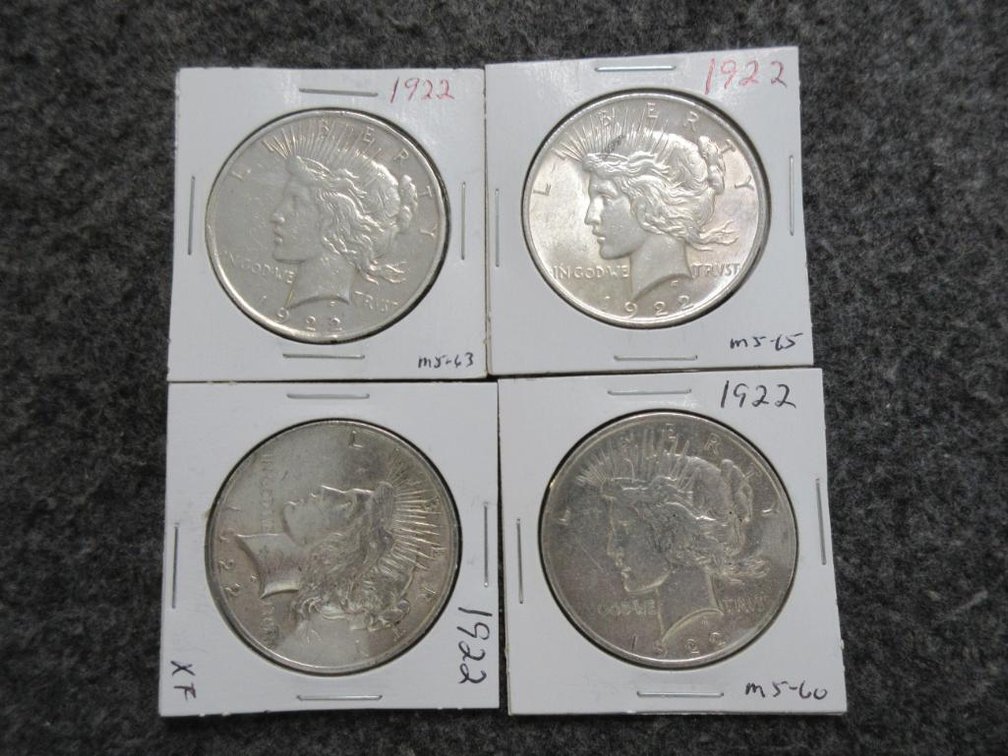 4-1922 Peace dollars
