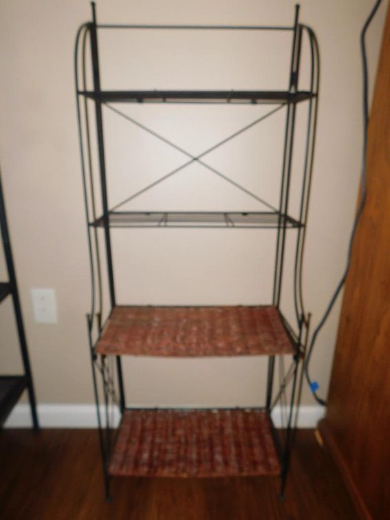 Folding baker's shelf