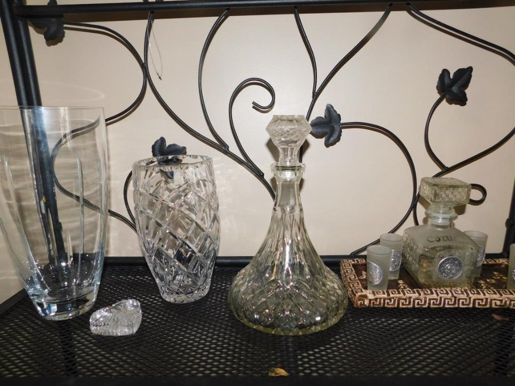 Crystal vases & decanters