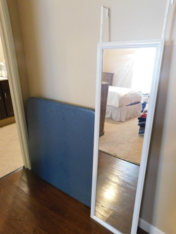 Card table & hanging dressing mirror