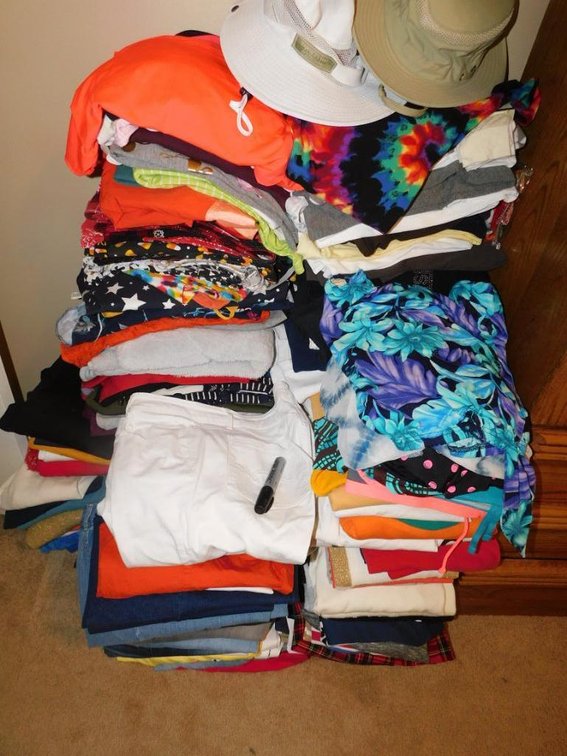 Ladies clothing - size 18 - t-shirts, sweaters, bathing suits, ____ hats
