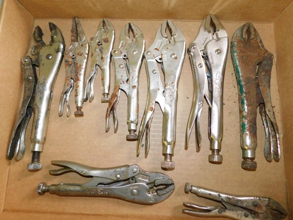 Large lot of Irwin vise grip