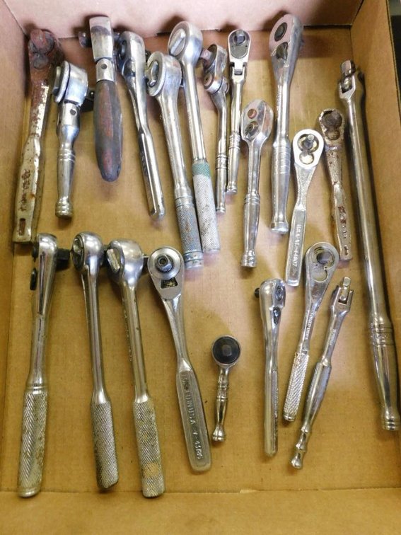 Snap-On, Blue Point, Craftsman, Allen, Crescent & others assorted ratchets