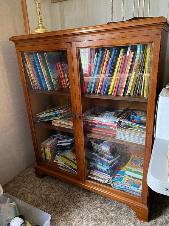Wood 2 door bookcase