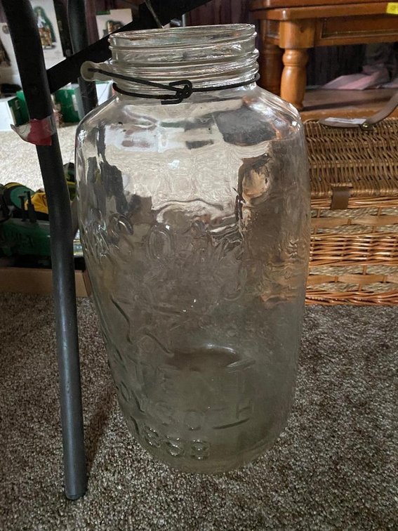 Large Mason store jar pickles