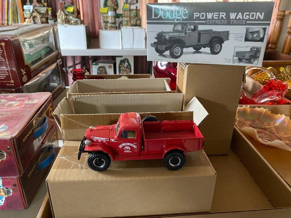Lot 5  new in box Dodge Power Wagon Express Trucks Die cast
