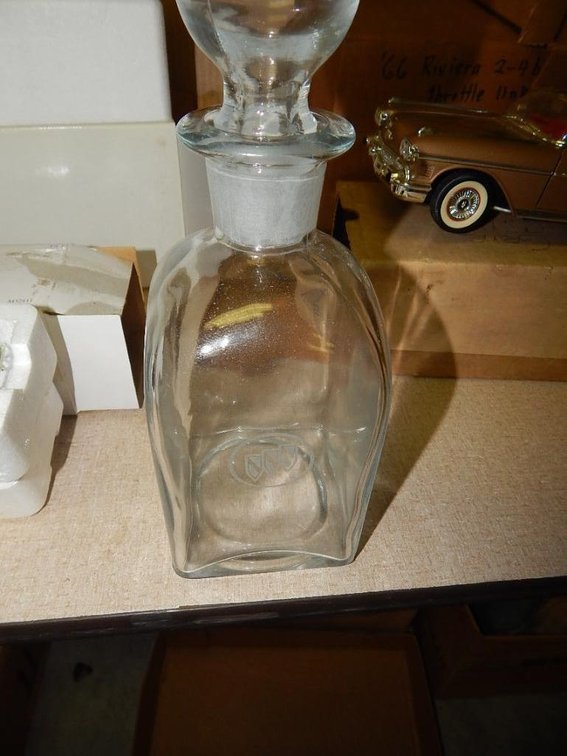 Signature Buick glass decanter
