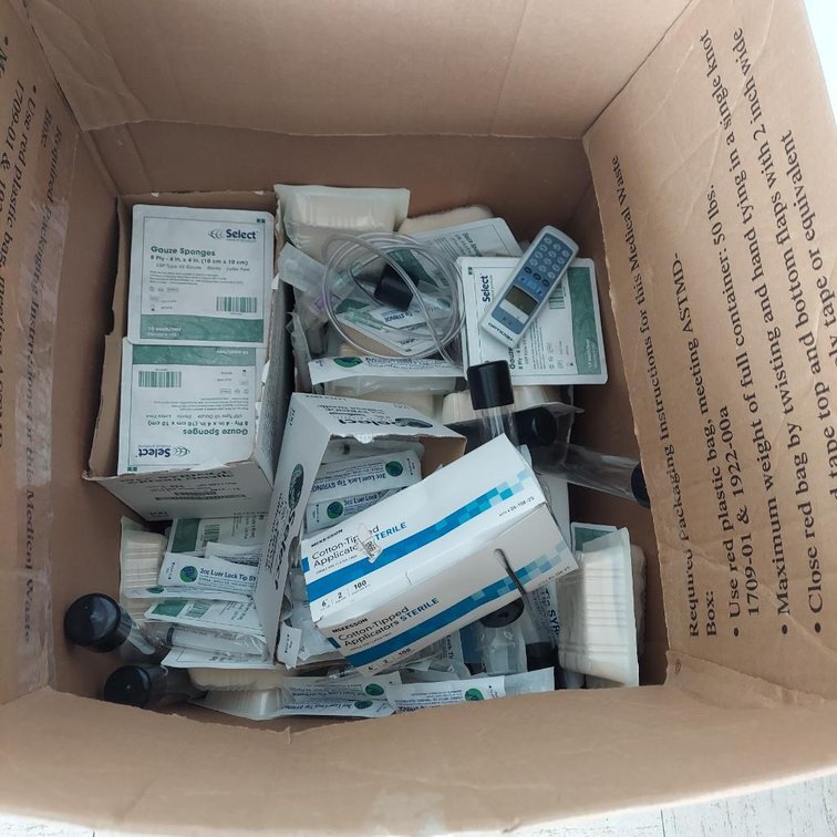 Lot of medical supplies
