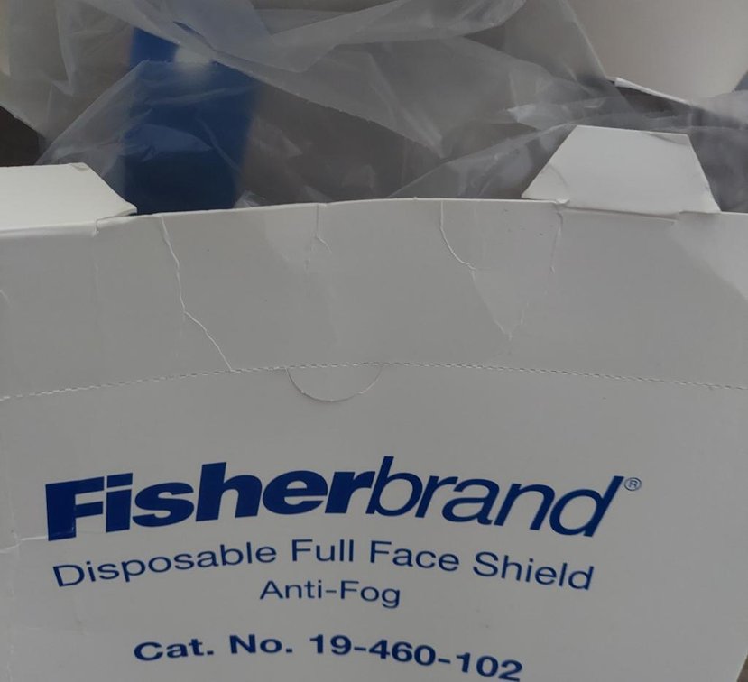 Lot of 18 disposable full face shields