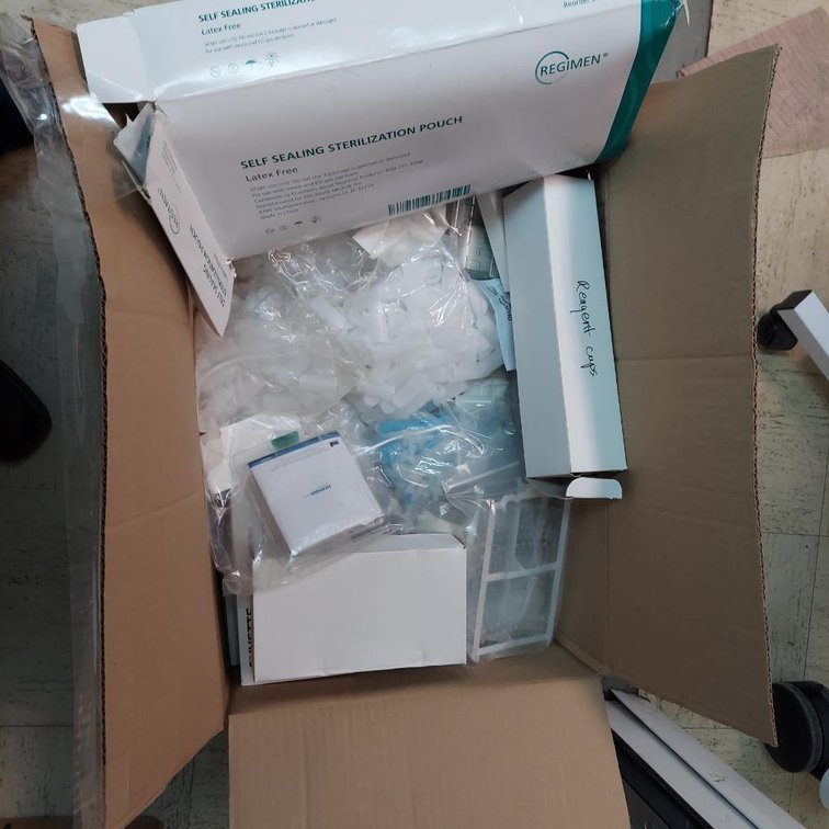 Box of misc. medical supplies