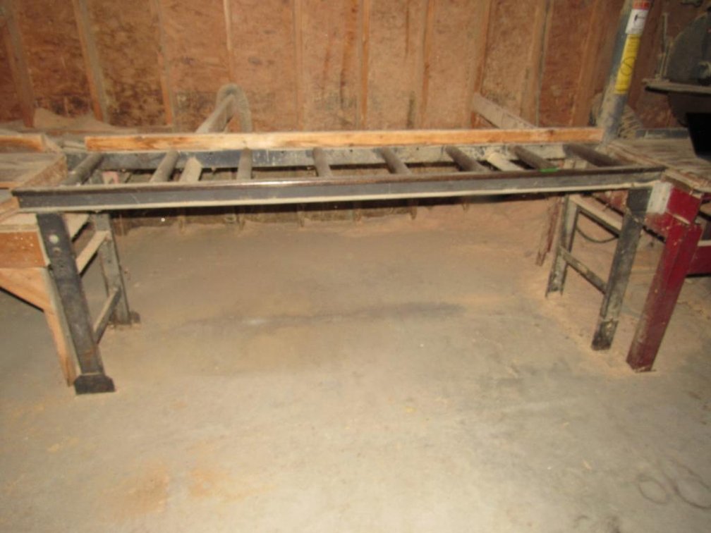 Conveyor Rollers Approximately 8ft Long, 20inches wide