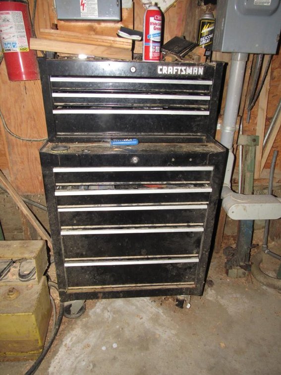 Black Craftsman Toolbox with Contents