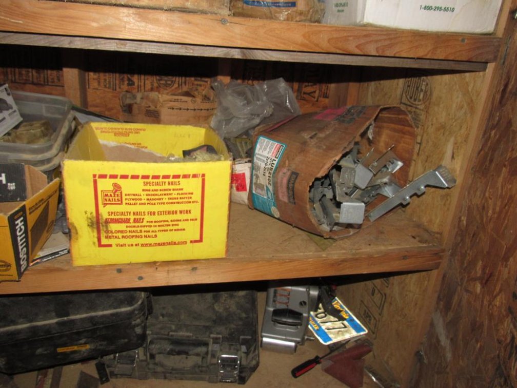 Contents and Wooden Cabinet