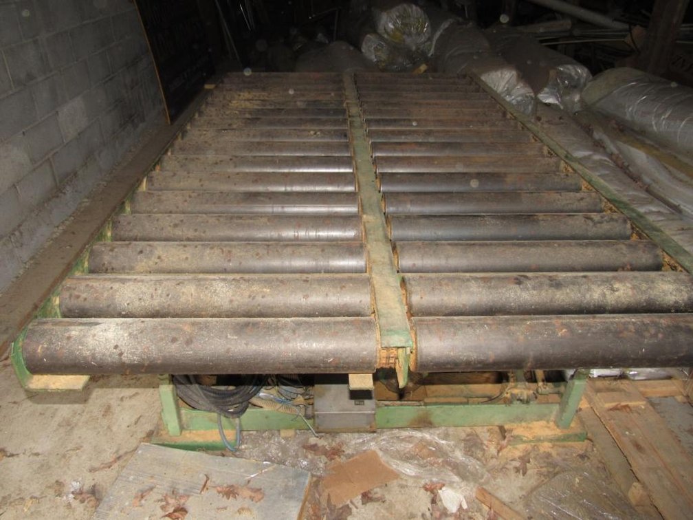 Salvagnini Model Rl243.T18155B.D Adjustable Roller Table  Approx. 58 Inches Wide 92 Inches Long