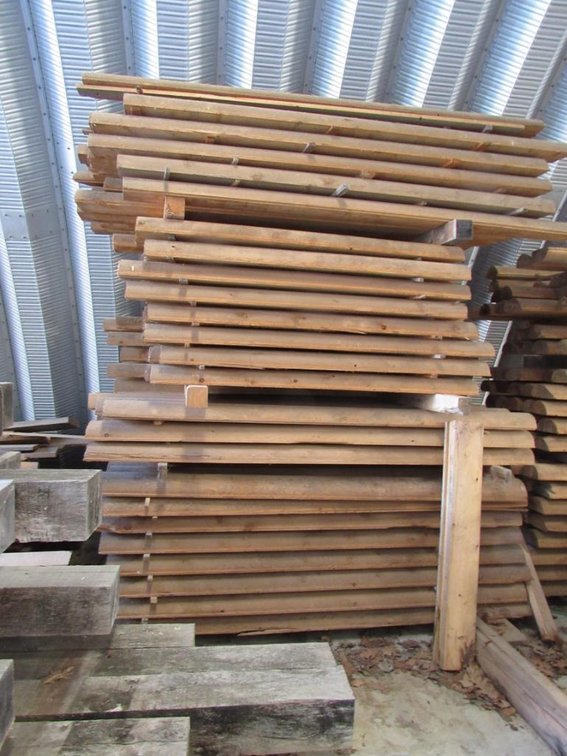 3 Stacks of lumber