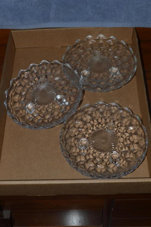 Fostoria serving stands