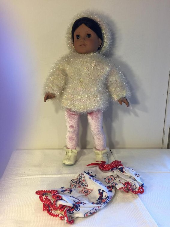 Josephina,  American Girl doll, Pleasant Company marks with handmade dress