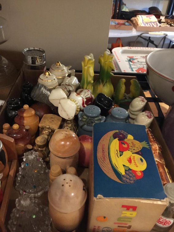 Vintage lot of salt and pepper shakers