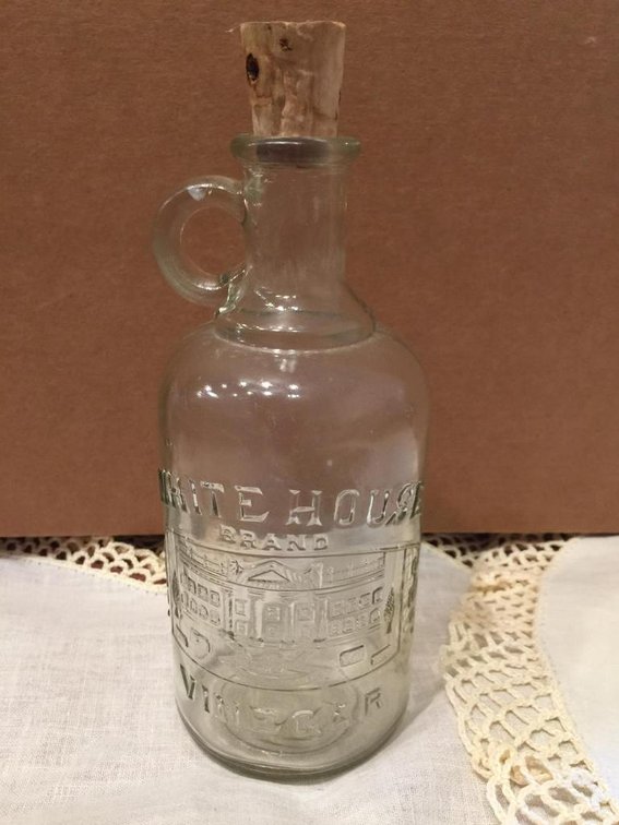 Antique White House Vinegar small jug with cork