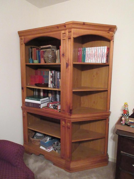 2 Broyhill bookcases w/ contents