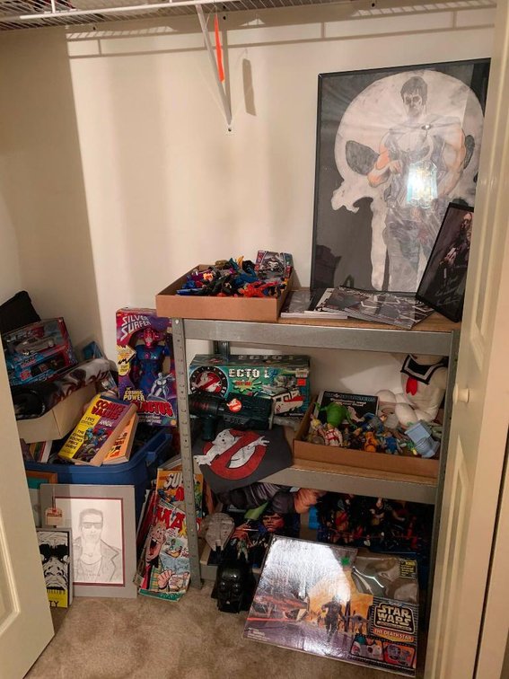 Contents of closet