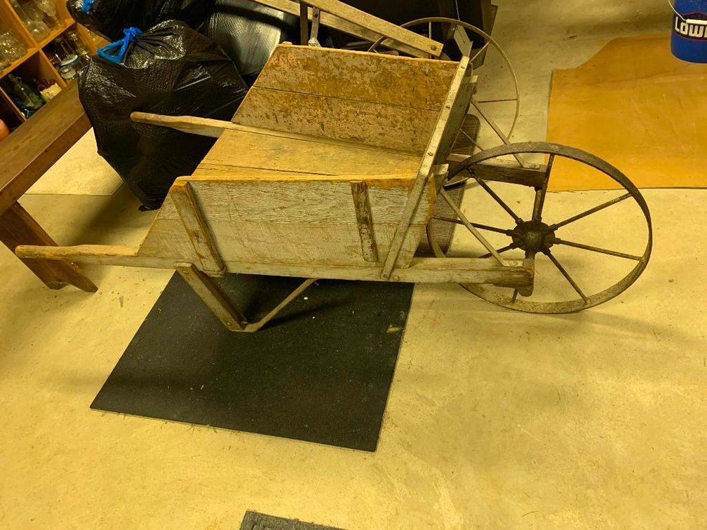 Antique wheelbarrow