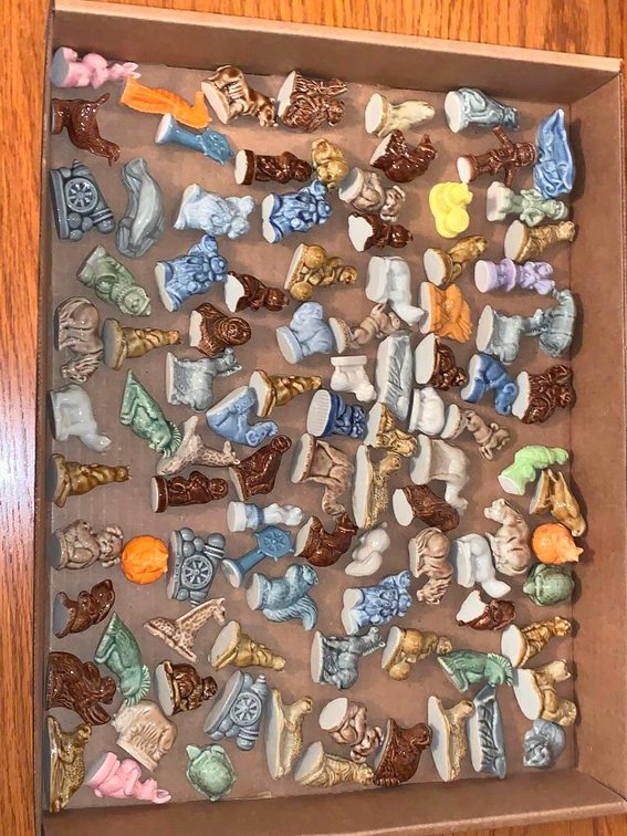 Collection of various miniature porcelain figurines by Wade