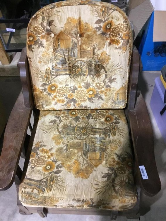 Upholstered rocker