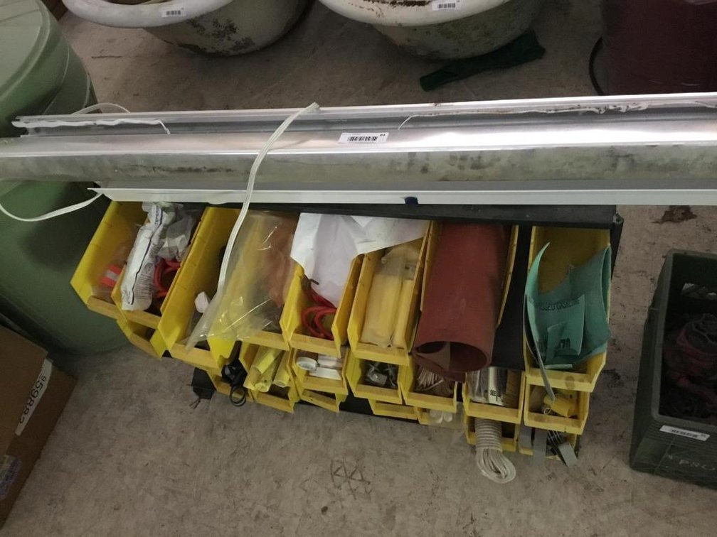 Bolt organizer with contents