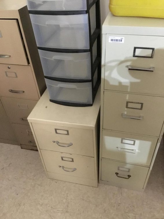 3 Filing cabinets
