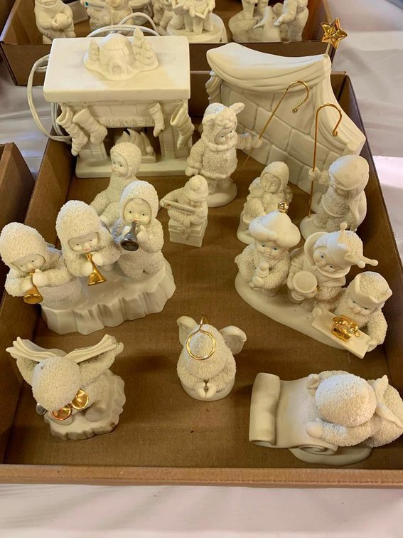 Collection of Snow Baby figurines